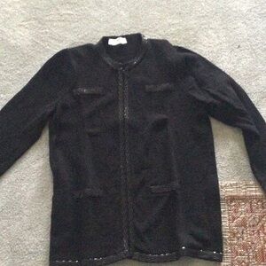 St. John knots black with ruffle and dark black jackets
